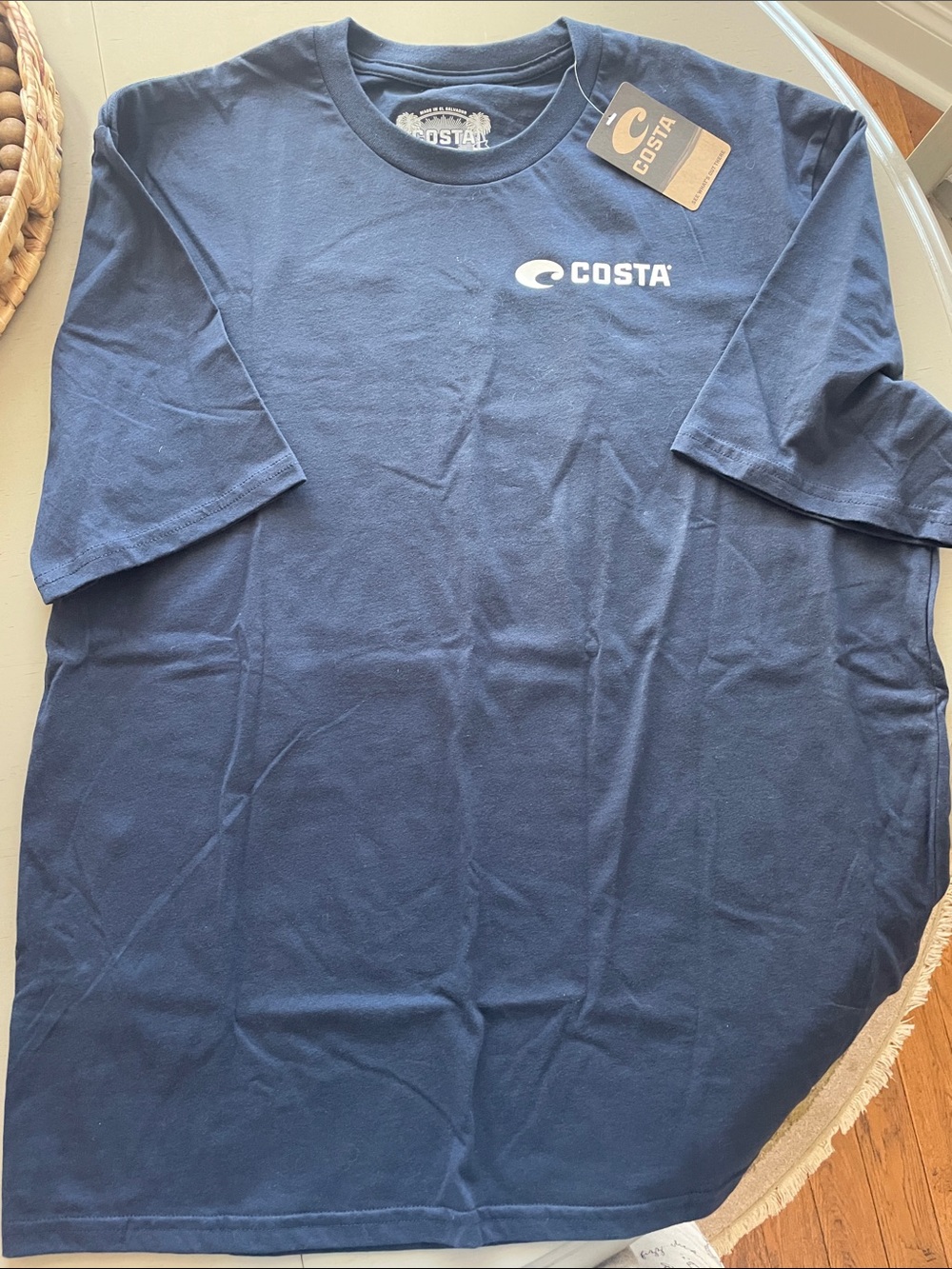 Costa Navy Short Sleeve Logo Tee men’s XL extra large